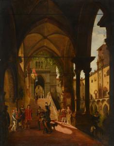 MIGLIARA Giovanni 1785-1837,Luigi XI al Castello di Barolo,Meeting Art IT 2023-10-21
