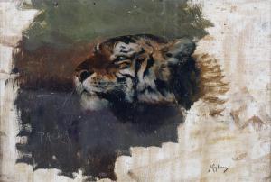 MIGLIARO Vincenzo 1858-1938,Pacha: study of a Tiger,Bonhams GB 2016-09-28
