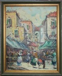 MIGLIORINI,Market Scene,20th century,Burchard US 2007-06-24