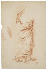 MIGNARD D'AVIGNON Nicolas 1606-1668,Study of the body of a draped figure,Christie's GB 2023-01-26