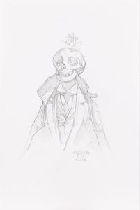 MIGNOLA Mike 1962,Skeleton, drawing,2018,Desa Unicum PL 2022-07-15