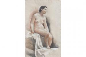 MIGNON Jules Albert,Seated nude,1942,Peter Wilson GB 2015-03-05