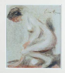 MIGNON Lucien 1865-1944,Femme s\’essuyant les pieds,Yann Le Mouel FR 2023-02-14