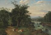 MIGNOT Louis Remy 1831-1870,A Pastoral Landscape,Christie's GB 2011-11-30