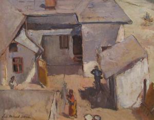 MIHAIL SILION Lucretia 1895,Inside Yard,Alis Auction RO 2008-10-04