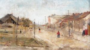 MIHAILESCU Dimitrie 1872-1921,Street from Old Iași,1872,Artmark RO 2024-03-20