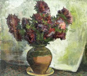 MIHALCEA C 1903-1978,Vase with Flowers,1947,Alis Auction RO 2008-02-17