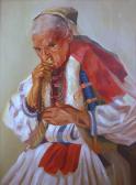 MIHALY Kovacs 1900-1900,Ritratto di donna montenegrina in preghiera,1940,Antonina IT 2009-07-08