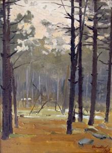 MIHOV Atanas 1879-1975,A Track In The Forest,Victoria BG 2011-03-31