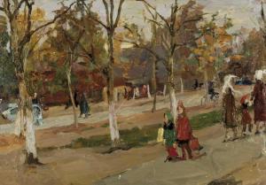 mikhailov rufel 1936,In a Moscow Park,1966,Whyte's IE 2009-12-07