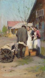 mikhailovich korin aleksei 1865-1923,Village news,1897,Christie's GB 2013-06-03