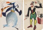 MIKHAILOVICH KOZYNTSEV Grigory 1905-1973,COSTUME DESIGNS FOR A CONJUROR IN CIRCUS AND FOR,Sotheby's 2015-12-01