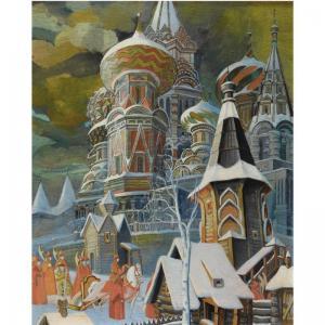 MIKHAILOVICH LEONID 1867-1937,ST BASIL'S CATHEDRAL,Sotheby's GB 2009-06-10