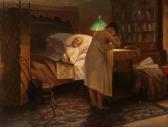 MIKHAILOVICH PRYANISHNIKOV Illarion 1840-1894,At the Bed,Shapiro Auctions US 2013-11-16