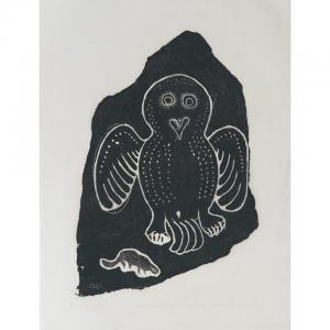 MIKPIGAK Annie 1900-1984,OWL AND LEMMING,1968,Waddington's CA 2010-05-24