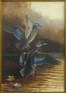 MIKSCH SUTTON George 1898-1982,DUCKS IN FLIGHT,Susanin's US 2008-10-04