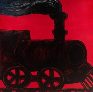 MIKUS Eleanore 1927-2017,The Red Barn Train,1972-73,Hindman US 2022-12-14