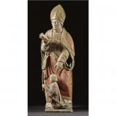 MILAN Pierre 1500-1557,A STONE GROUP OF A BISHOP SAINT, POSSIBLY ST. BLAISE,Sotheby's GB 2007-07-06
