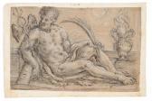 MILANI Aureliano 1675-1749,Figura allegorica con caduceo, ramo di palma e bra,Gonnelli IT 2012-06-14