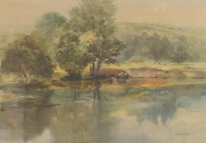 MILES Arthur 1800-1900,Landscape with river,Eastbourne GB 2021-05-25