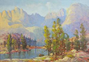 MILES Courtney L 1887-1975,Lake in the Sierra,Clars Auction Gallery US 2015-11-15