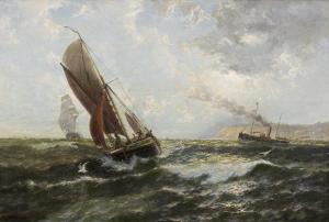 MILES Thomas Rose 1844-1916,Fresh Breeze off the South Foreland,Adams IE 2023-12-06