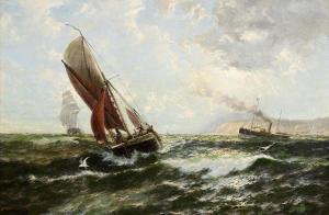 MILES Thomas Rose 1844-1916,Fresh Breeze Off the South Foreland,Morgan O'Driscoll IE 2024-01-29