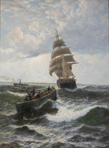 MILES Thomas Rose 1844-1916,With a Fair Wind, from Whitby,Adams IE 2023-12-06