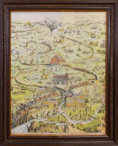 MILES W.C,ALLEGORY OF RELIGIOUS PIETY AS A RAILROAD SYSTEM,Stair Galleries US 2018-03-02