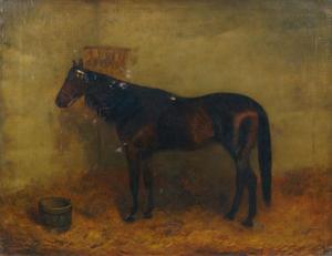 MILEY R.A 1800-1800,Bay hunter in a stable,1888,Rosebery's GB 2018-03-21