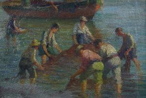 MILIADIS Stelios 1881-1965,Fisherman,Clars Auction Gallery US 2016-09-18