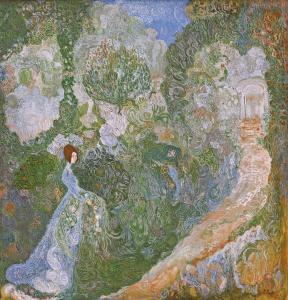 MILIOTI VASILI 1875-1943,YOUNG WOMAN IN A GARDEN,1905,Sotheby's GB 2015-12-01