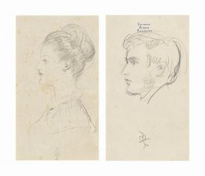 MILLAIS John Everett 1829-1896,Portrait studies of George and Effie Millais,Christie's GB 2017-07-11