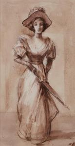 MILLAIS Raoul 1901-1999,An Edwardian lady,Bellmans Fine Art Auctioneers GB 2023-10-10