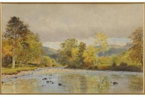 MILLAIS William Henry 1828-1899,The River at Farnham,1874,Susanin's US 2020-06-16
