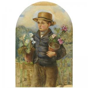 MILLAIS William Henry 1828-1899,THE YOUNG GARDENER,1857,Sotheby's GB 2009-07-15