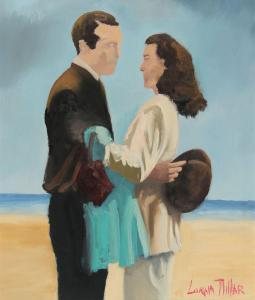 MILLAR Lorna 1975,COUPLE ON THE BEACH,Ross's Auctioneers and values IE 2024-03-20