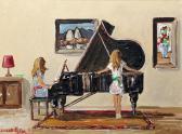 MILLAR Lorna 1975,Music Lesson,Gormleys Art Auctions GB 2015-12-08