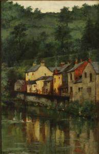 MILLARD Frederick, Fred 1857-1919,Quayside Reflections,David Lay GB 2019-01-31