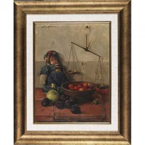 MILLENAAR Peter Wilhelm,STILL LIFE WITH A DOLL, CHERRIES, PLUMS AND AN APP,Waddington's 2011-06-20