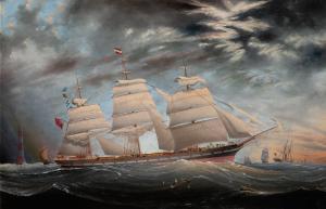 MILLER CAPT. Charles Keith,A British Three-Masted Clipper Ship,1896,William Doyle 2023-05-24