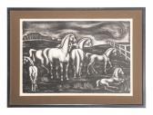MILLER Earle 1907-1991,Mares and Foals,Hindman US 2022-01-27