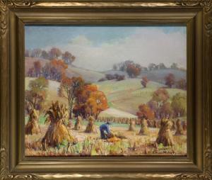 MILLER Evylena Nunn 1888-1966,Corn Husking Time,Clars Auction Gallery US 2017-12-16