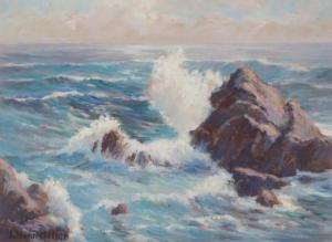 MILLER Evylena Nunn 1888-1966,Laguna Breakers,1961,John Moran Auctioneers US 2021-08-10