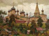 MILLER G.W 1800-1800,MILLER, W . A Russian monastery. Oil/canvas/cardbo,Nagel DE 2008-04-02
