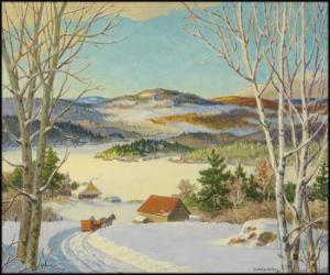 MILLER Herbert McRae 1896-1981,Winter Sleigh Ride,1964,Heffel CA 2015-02-26