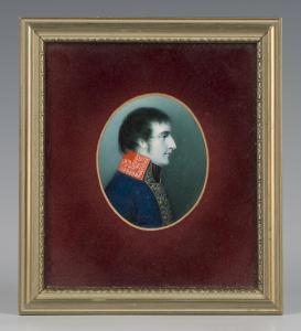 Miller J.D,Oval Miniature Portrait of Napoleon in Profile,Tooveys Auction GB 2018-03-21