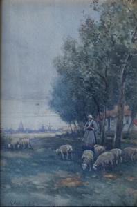 MILLER John Robertson 1800-1900,Evening at Gouda, Holland,Bruun Rasmussen DK 2021-07-01