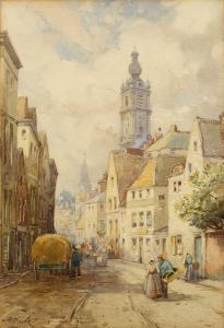 MILLER John Robertson 1800-1900,The Belfry, Mons,19th,Mallams GB 2023-10-18