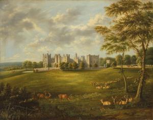 MILLER Joseph,View of Raby Castle, County Durham, from the North East,1827,Christie's GB 2020-07-30
